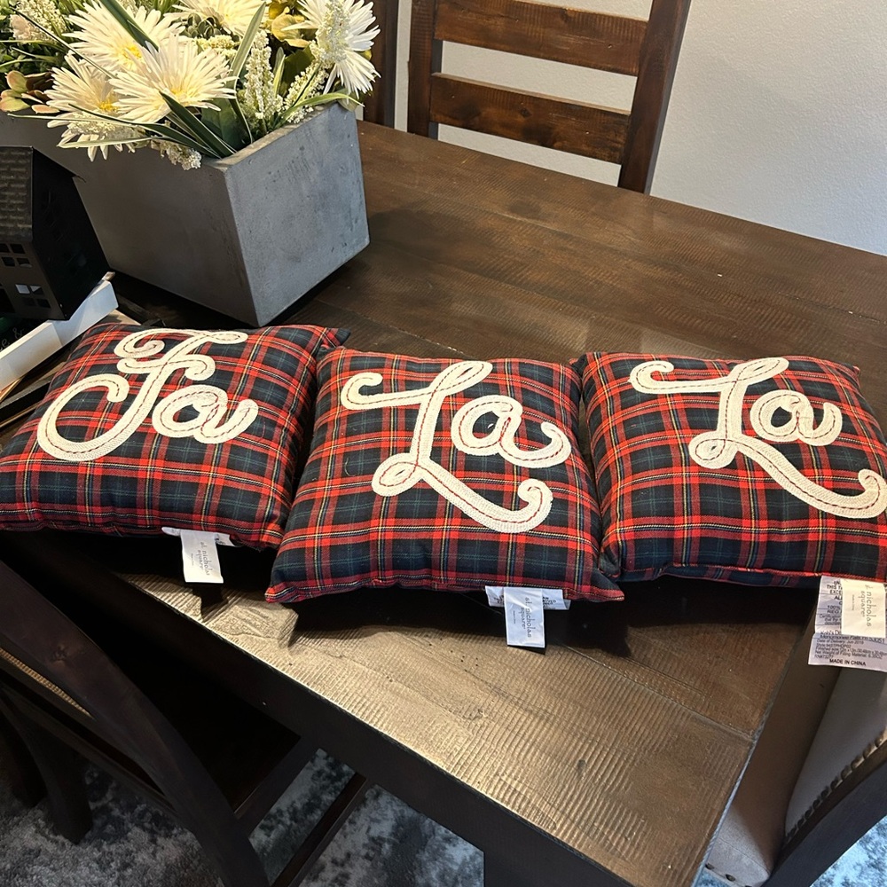 Fa La La Christmas Pillows